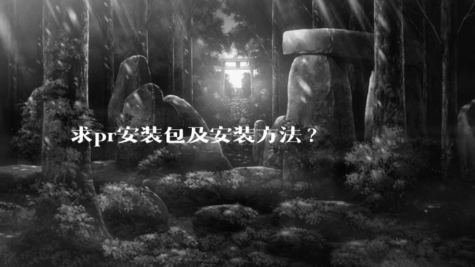 求pr安装包及安装方法?